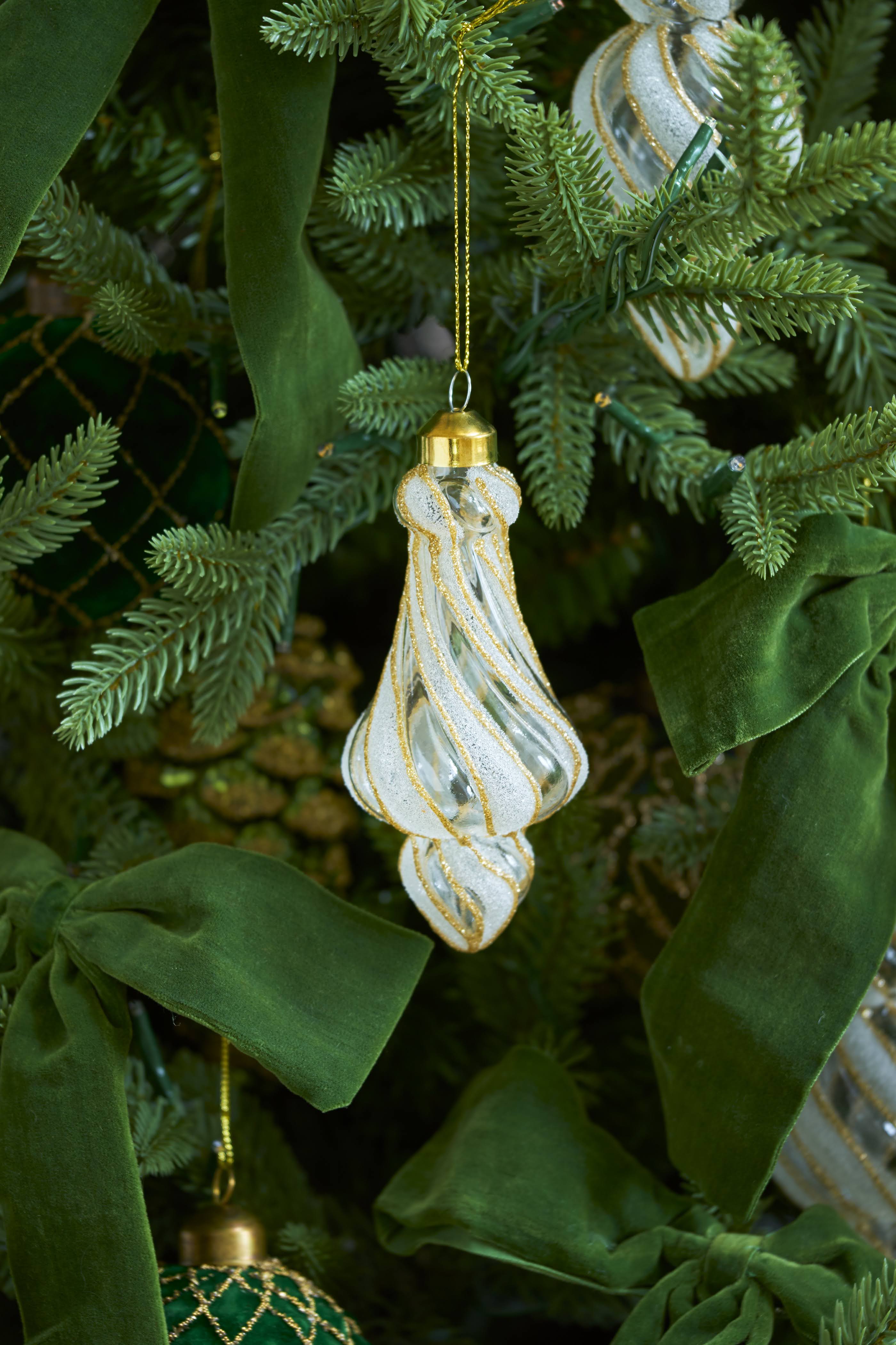 SHISHI ホワイトラインドロップオーナメント A – Blooming Home