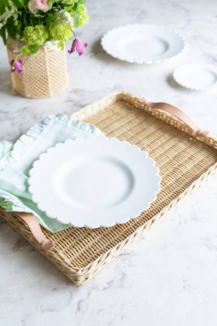 レザーハンドルラタントレイ – Blooming Home