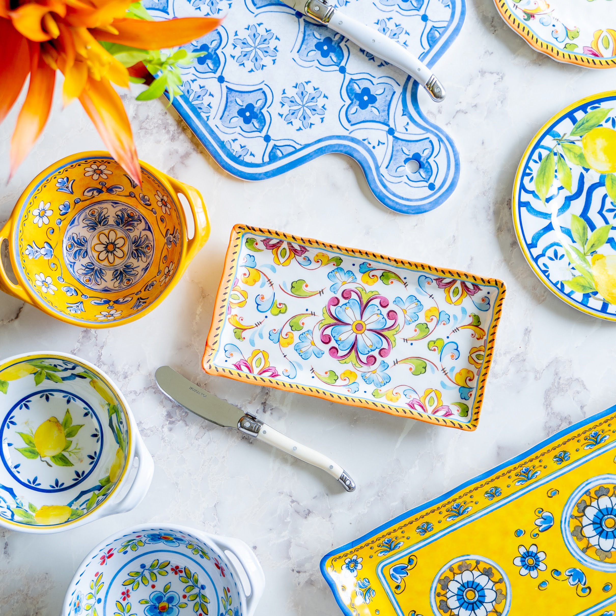 豪華9点セット★Le Cadeaux 高級メラミン食器 カッティングボード Le Cadeaux – Blooming Home