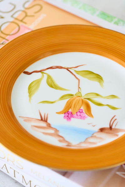 【 Order Only 】Marie Daage FLORA 21cmプレート オレンジ
