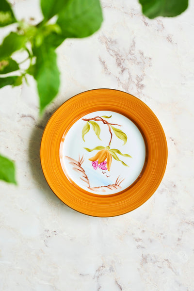 【 Order Only 】Marie Daage FLORA 21cmプレート オレンジ