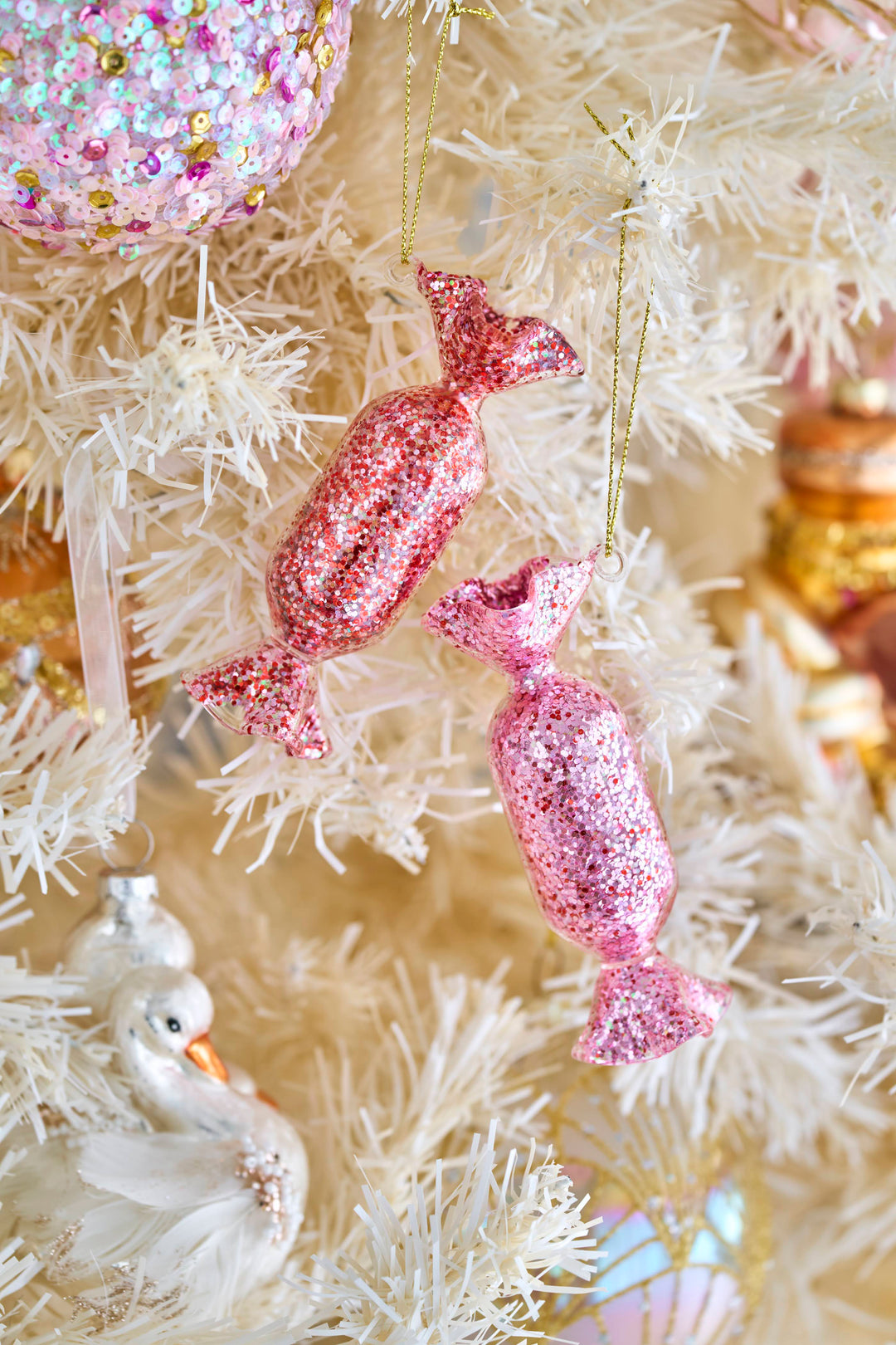 ■HOT！最も美しいクリスマスの飾り■SDJ85　ディアムツリーピンクコットンボールパッケージ 1.5米　クリスマスオーナメント 最人気！ Preime クリスマス オーナメント 66個セット 装飾 飾り ツリーを豪華に