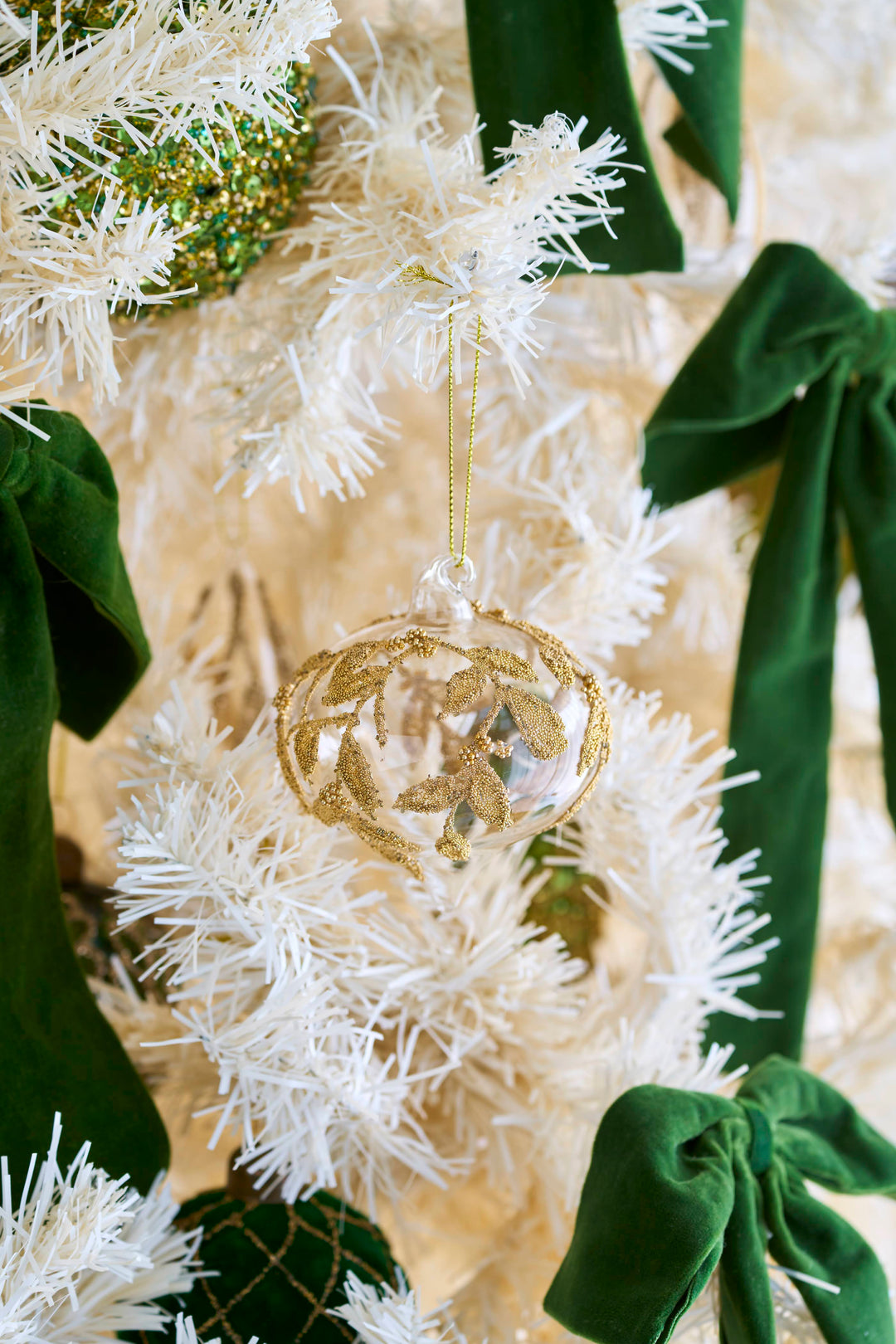 新品 クリスマスデコレーション フロストオーナメント　ゴールド/シルバー　2個 Christmas オーナメント ゴールド・シルバー系 – Blooming Home