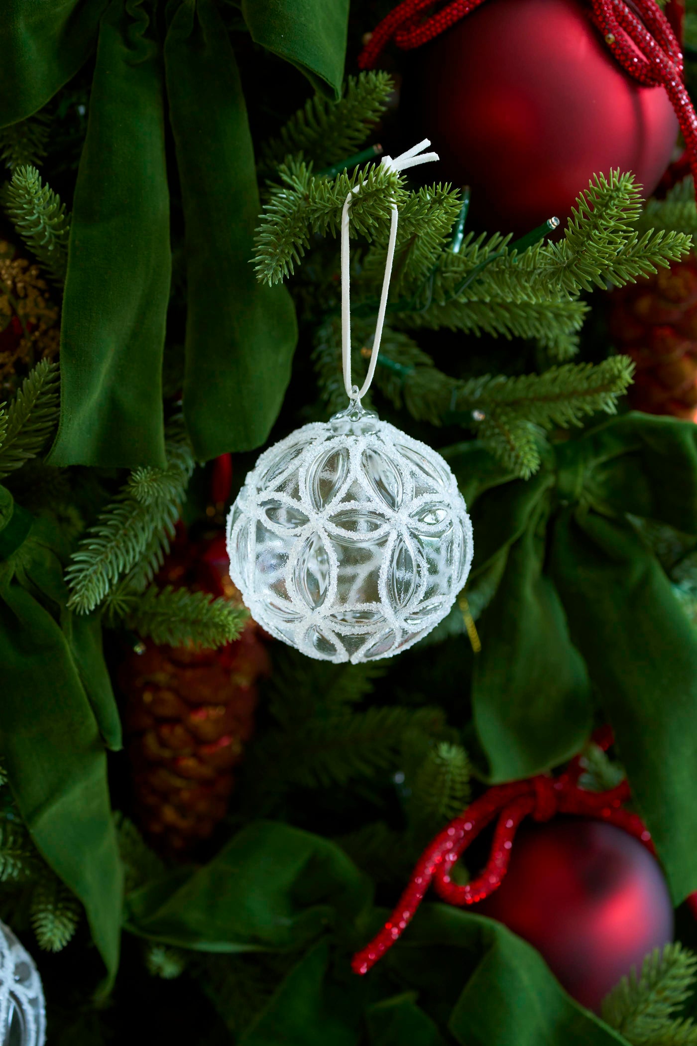 SHISHI　スノーグリッターオーナメント　Φ８m