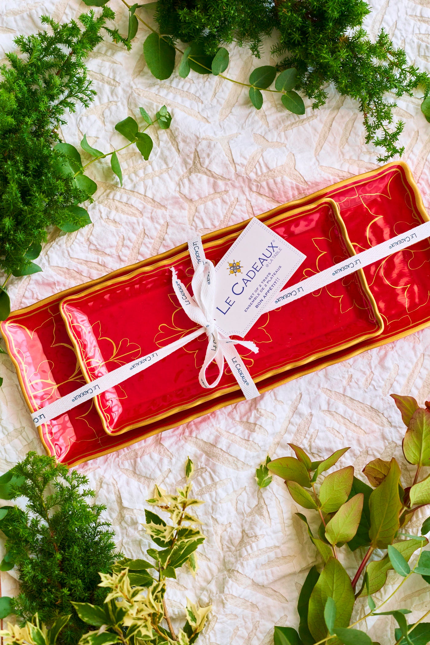 Le Cadeaux メラミン BELLINI スクエアトレイセット