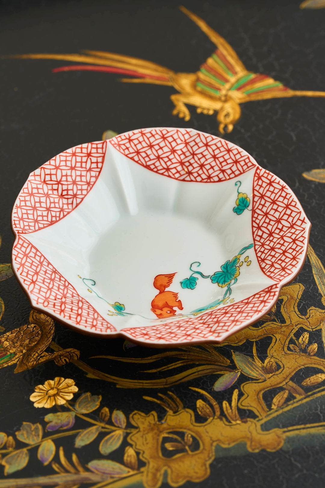 たち吉　赤絵　有田焼　染付花唐草　其泉　花柄　其泉　六角小鉢　20セット 源右衛門窯 赤絵唐草文 茶器 食器 お茶セット 急須 ポット 湯呑 ティー