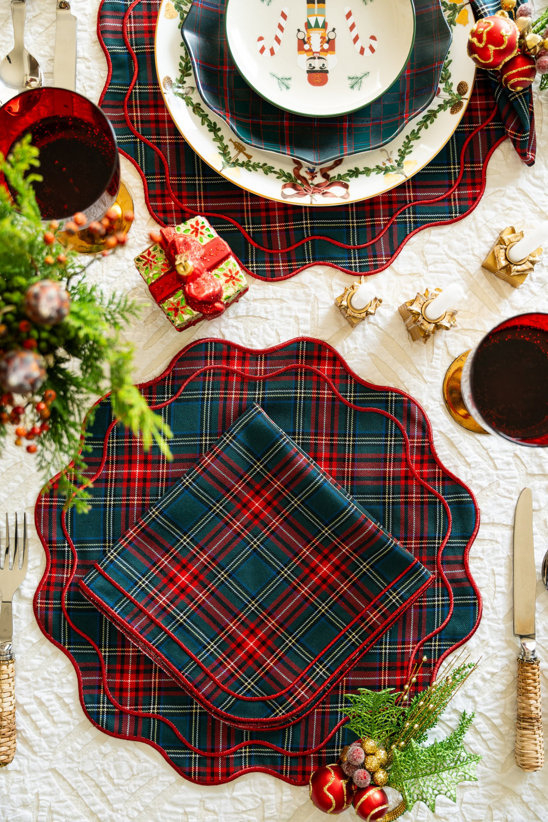 刺繍テーブルクロス200x140cm ナプキンセット Linens ナプキン – Blooming Home