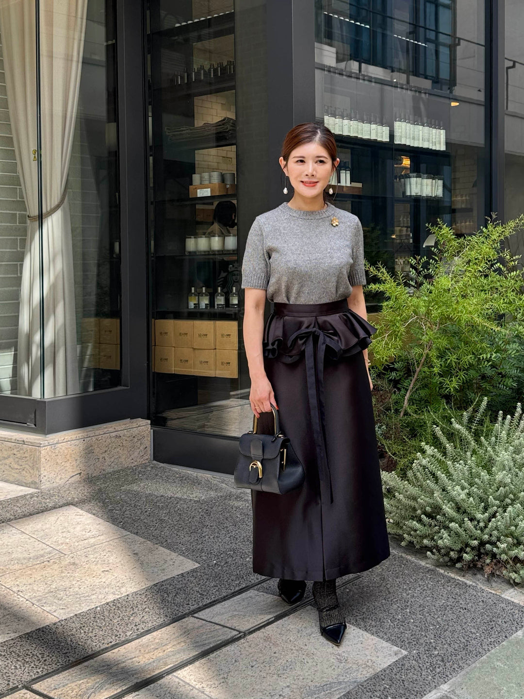 【HIDOLATRAL THEODOL】ローズレースクリノリンスカート ブラック ローズレースクリノリンスカート》BLACK | HIDOLATRAL THEODOL