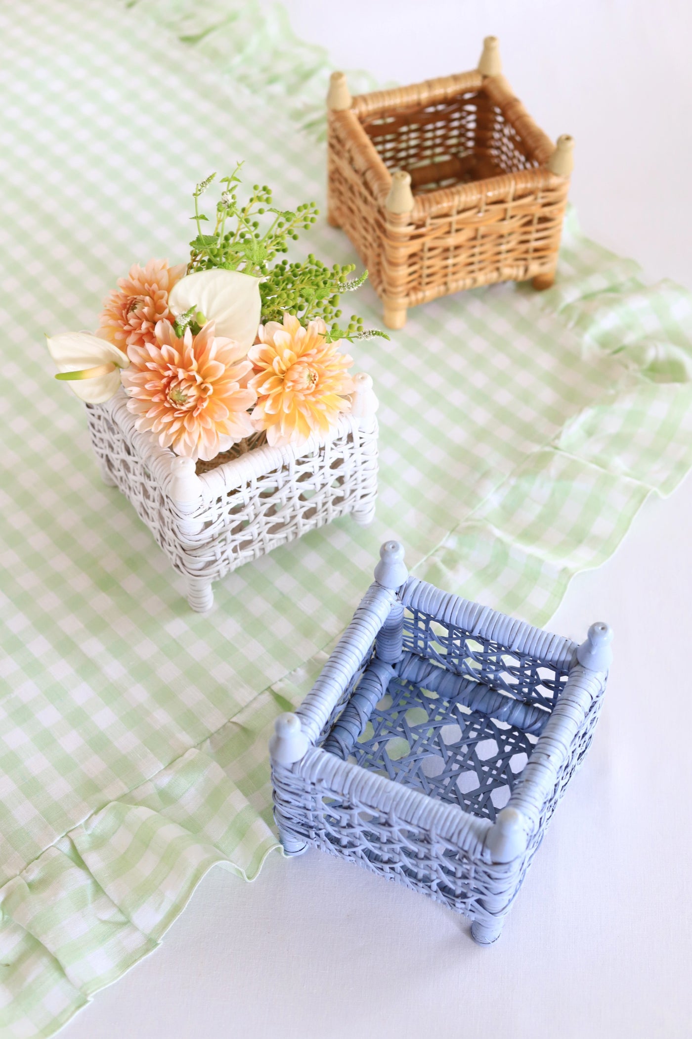 【OUTLET】カナージュ ボックスプランターS　ブルー